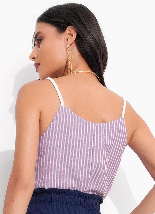 Quintess - Regata Listrado Rosé em Tricoline 2