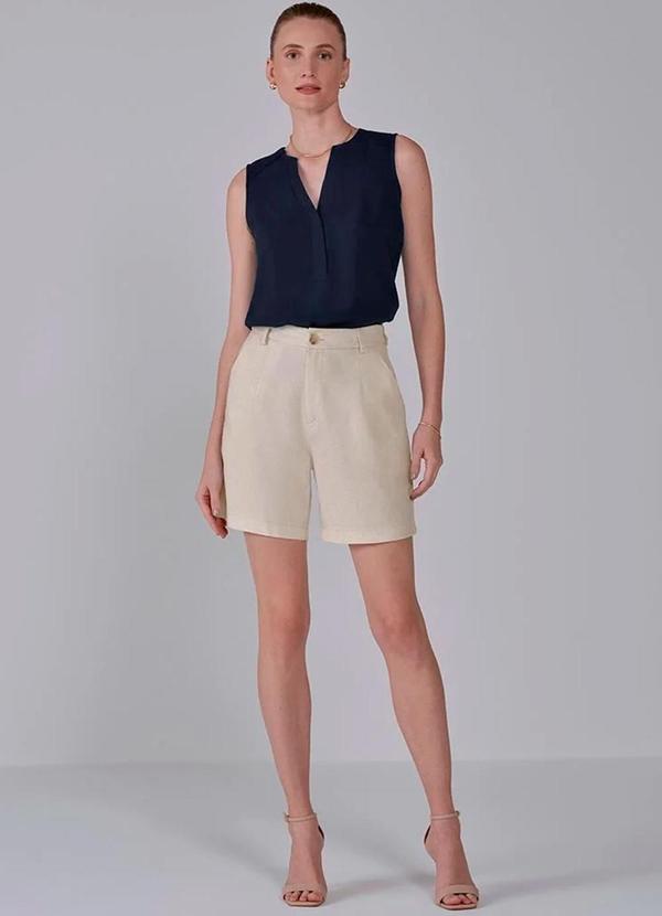 Principessa - Regata Marinho com Decote V Josiela Azul 3