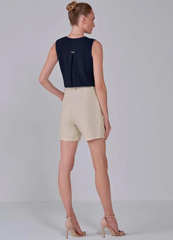 Principessa - Regata Marinho com Decote V Josiela Azul 4