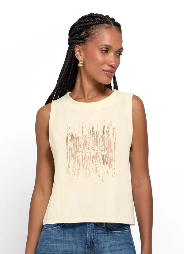 Enfim - Regata Off White Cavada Cheers To Good Times