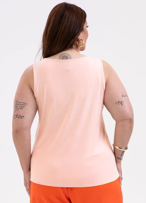Habana - Regata Plus Size em Misturinha Rosa - HABANA