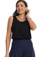 Moda Pop - Regata Preta com Costas Nadador - variação: Preta