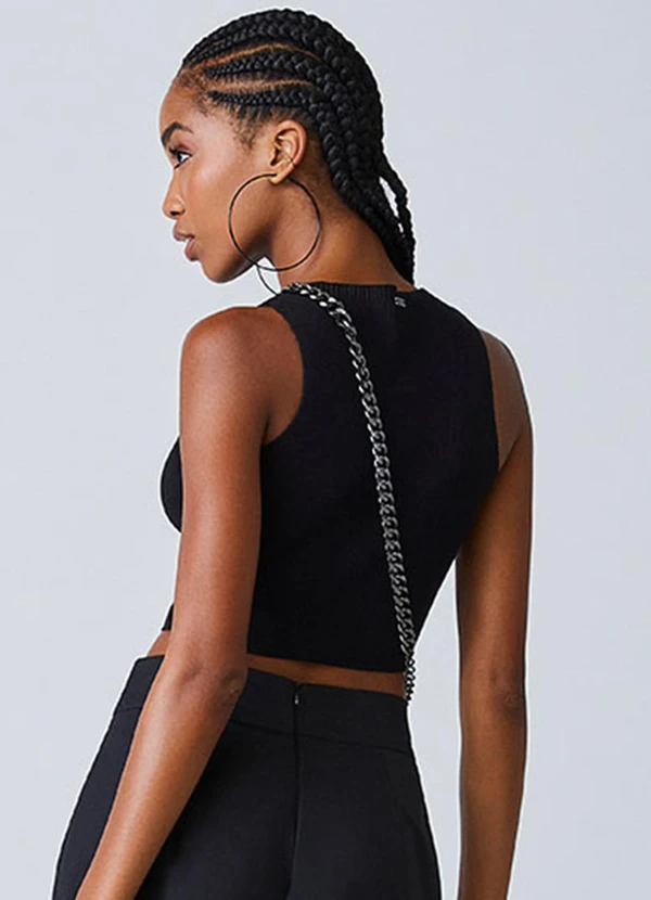 Authoria - Regata Preta de Tricot Preto 2