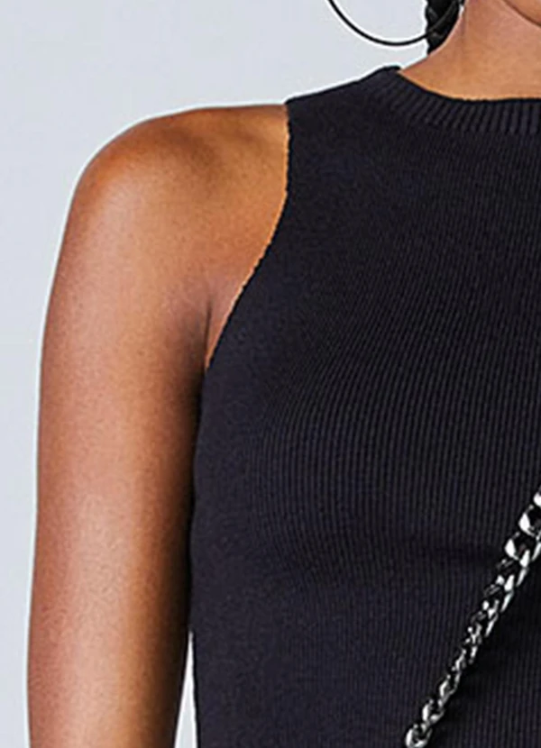 Authoria - Regata Preta de Tricot Preto 5