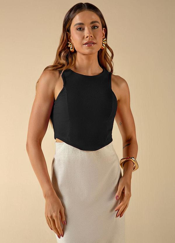 Use Modo - Regata Recorte Frontal Preto 2