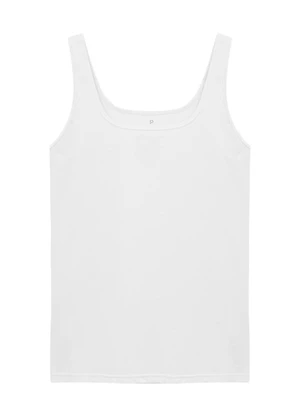 Basicamente - Regata Ribana Feminina Branco - BASICAMENTE