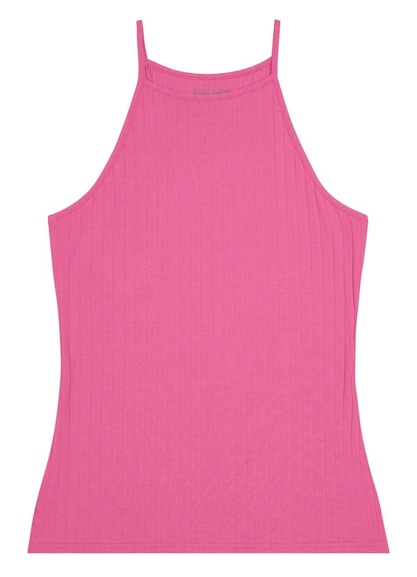 Malwee - Regata Rosa Justa em Viscose Canelada 5