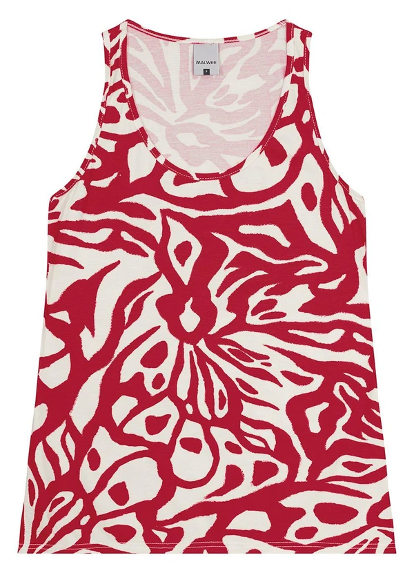 Malwee - Regata Veemelha Abstrata em Viscose 6