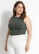 Regata Verde em Viscose com Elastano