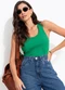 Colcci - Regata Off White - variação: Verde
