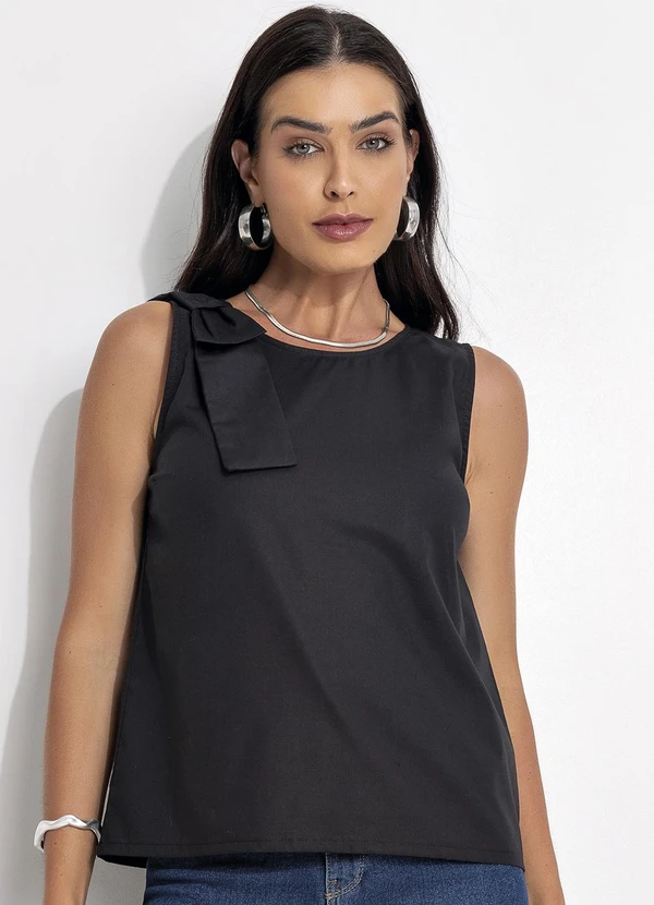 Fakini - Regata em Tricoline Preto