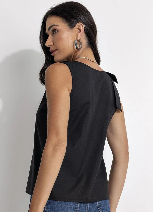 - Regata em Tricoline Preto 2