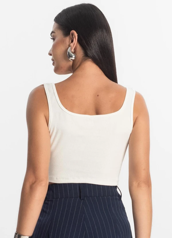 Rovitex - Top Básico Feminino em Ribana Bege 2