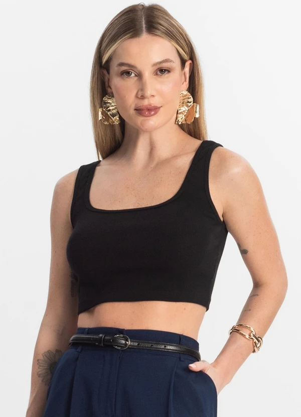 Rovitex - Top Básico Feminino em Ribana Preto