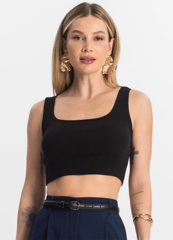 Rovitex - Top Básico Feminino em Ribana Preto 4