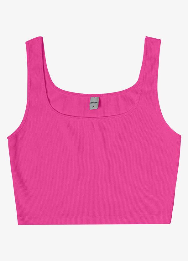Rovitex - Top Básico Feminino em Ribana Rosa