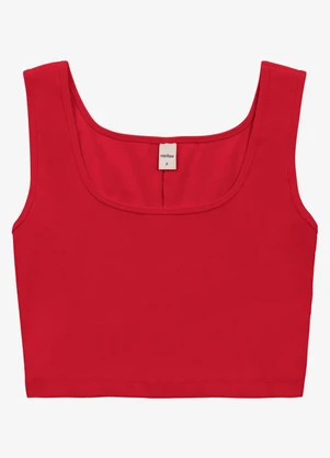 Rovitex - Top Básico Feminino em Ribana Vermelho - ROVITEX