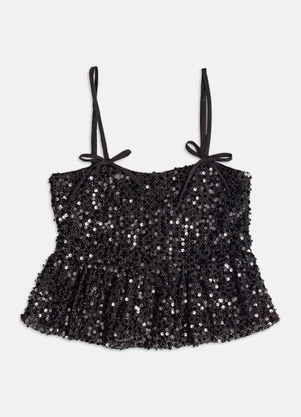 Authoria - Bata de Paetê  Preto - AUTHORIA