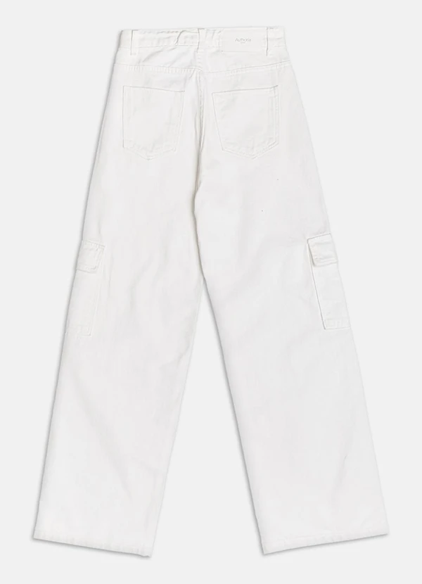 Authoria - Calça de Sarja  Off White 2