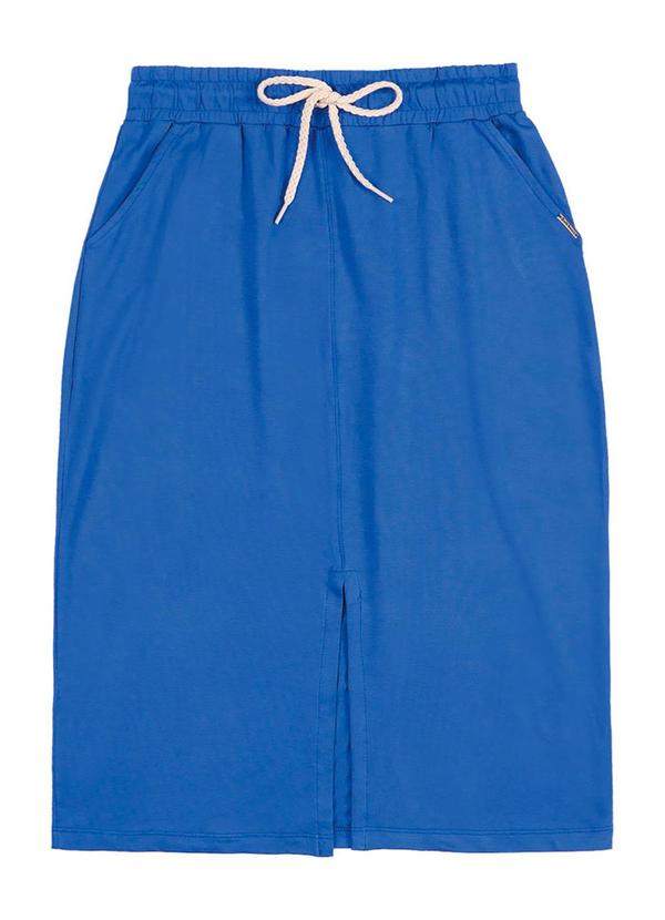 Soft Bonni - Saia Adulto Moletinho de Viscose Azul