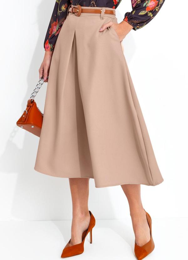 Quintess - Saia Bege em Alfaiataria 10