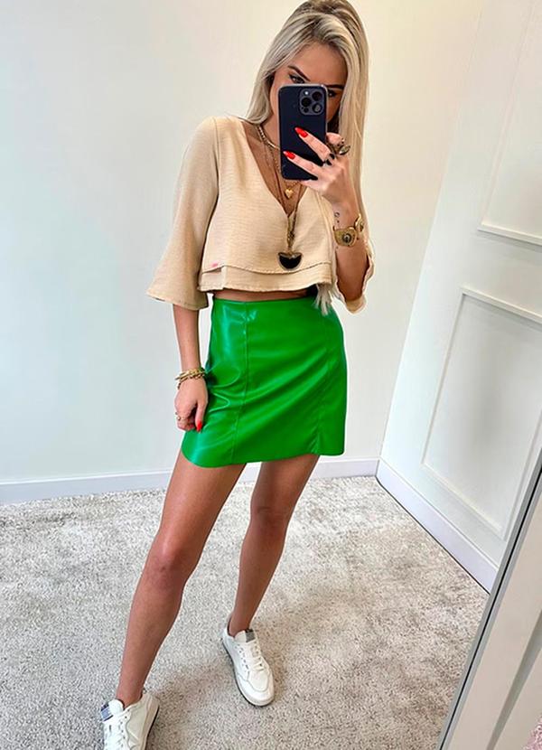 Amo Brand - Saia Corino Verde 2