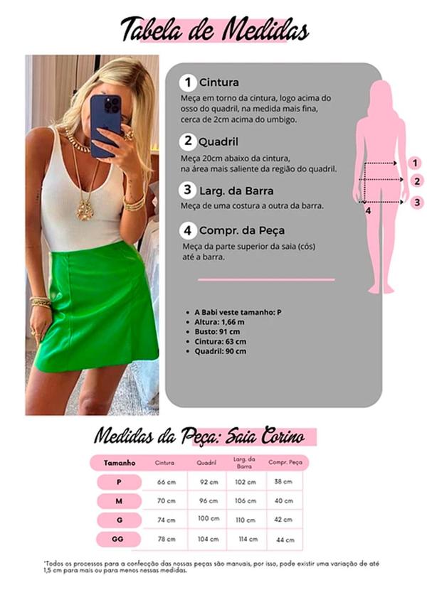 Amo Brand - Saia Corino Verde 4