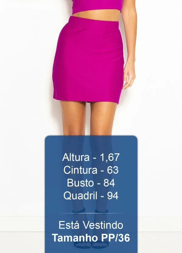 Colcci - Saia Curta de Malha Roxa 5