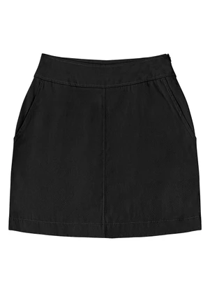 Endless - Saia Curta Feminina com Bolsos Preto - ENDLESS