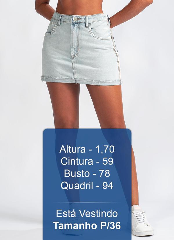 Animale Jeans - Saia Curta Jeans BoxAzul 5