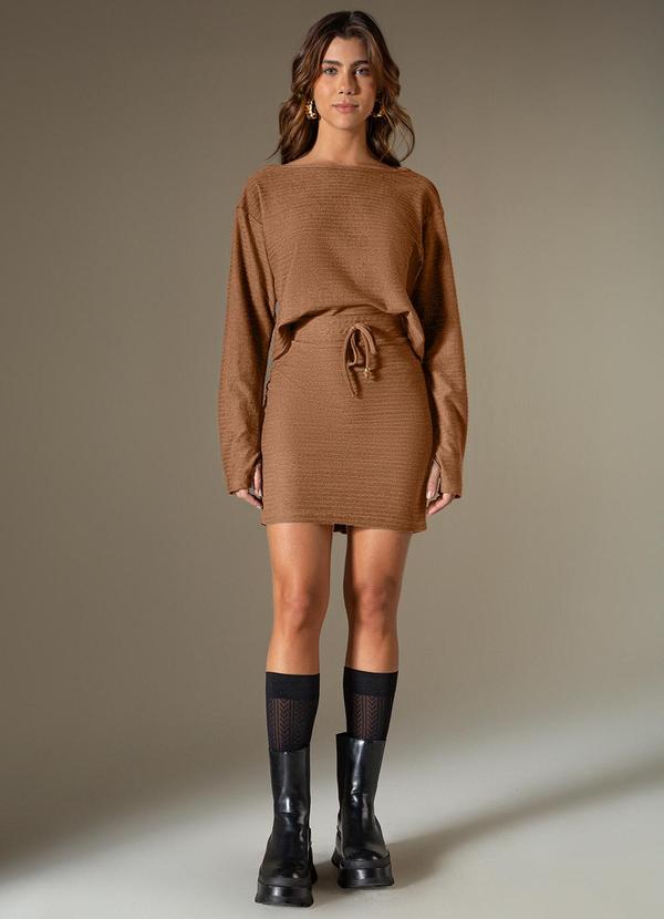 Use Modo - Saia Curta Style Marrom 2