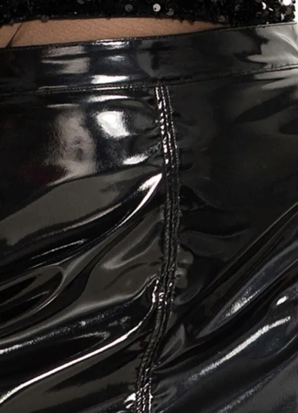 Colcci - Saia Curta Vinil Preta 8