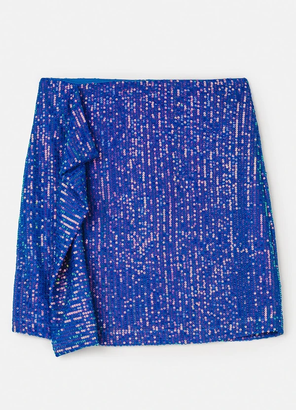 Authoria - Saia de Paetê Azul Royal Azul 2