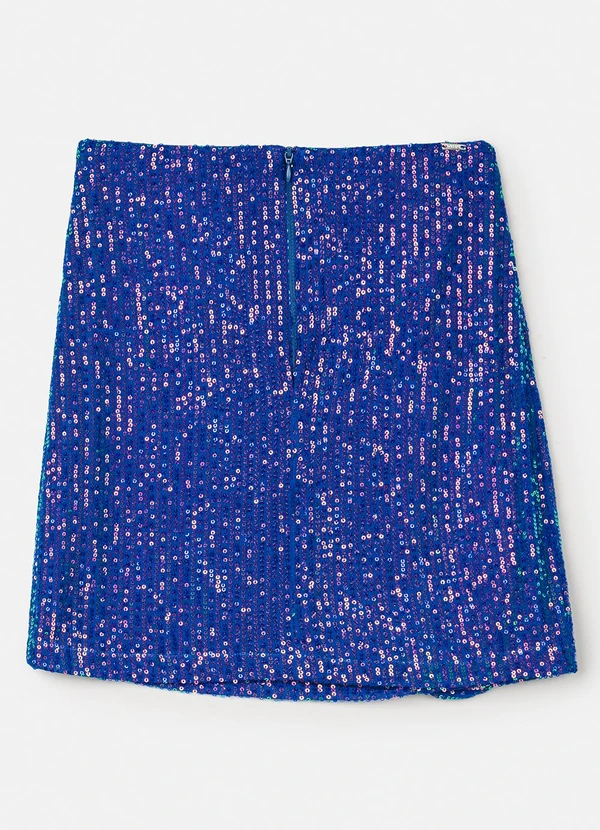 Authoria - Saia de Paetê Azul Royal Azul 3