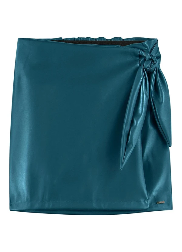 Marialícia - Saia Feminina Curta Verde