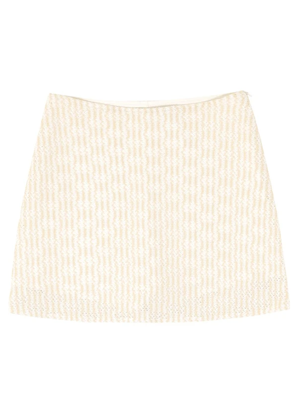 Endless - Saia Feminina de Tricot Bege 5