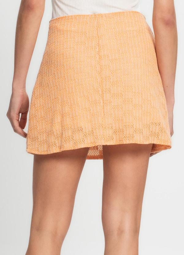Endless - Saia Feminina de Tricot Laranja 2