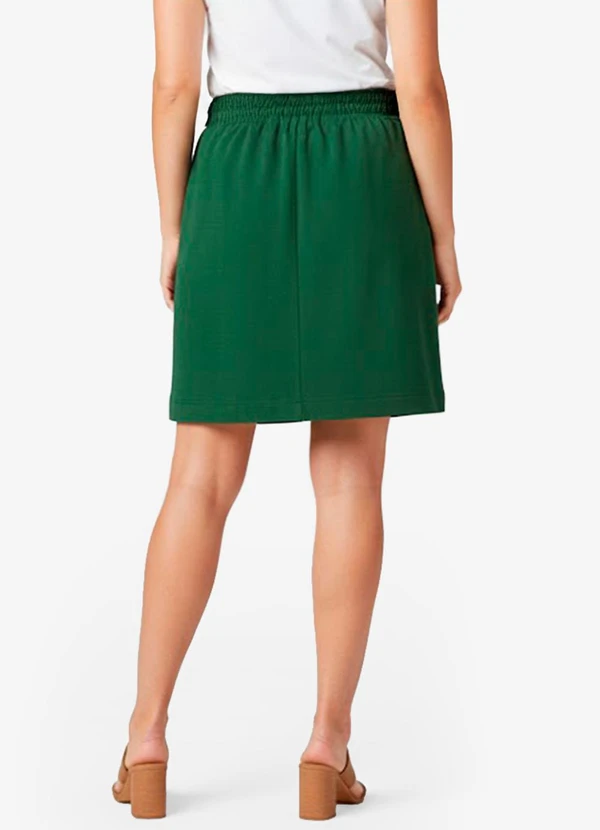 Infinita Cor - Saia Feminina em Molicotton Verde 2