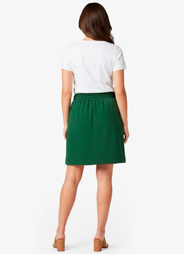 Infinita Cor - Saia Feminina em Molicotton Verde 4