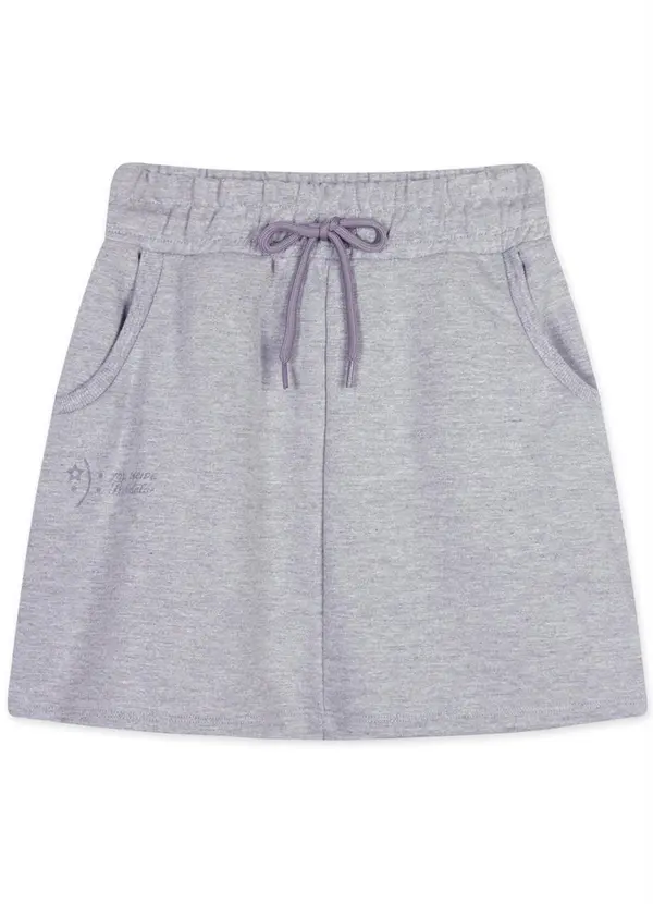 Pakalolo - Saia Feminina Moletom Cinza 3