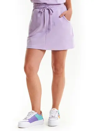 Pakalolo - Saia Feminina Moletom Lilás - PAKALOLO