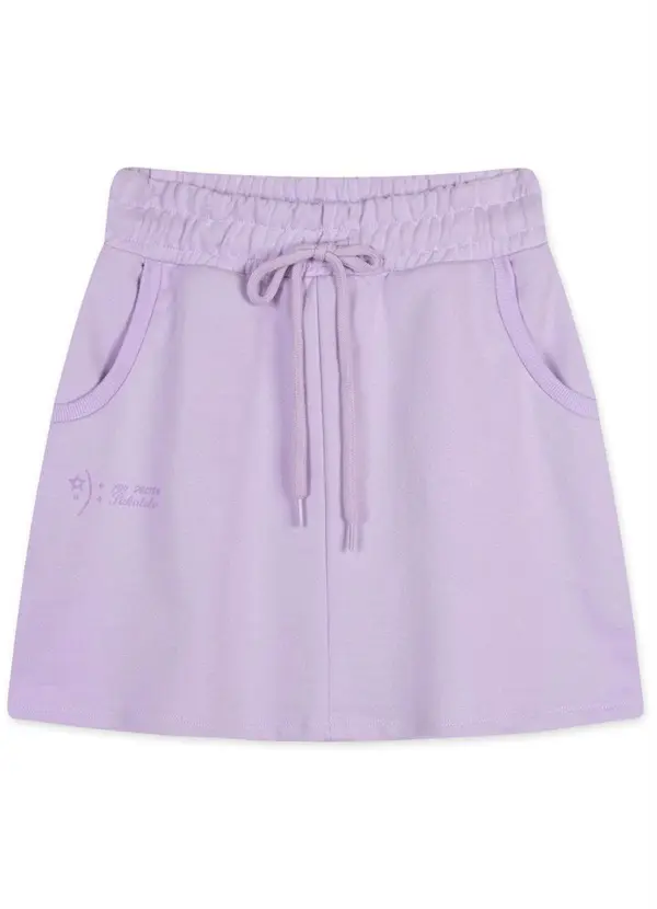 Pakalolo - Saia Feminina Moletom Lilás 3