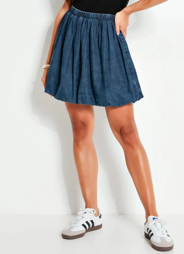 Colcci Jeans - Saia Jeans Cj Azul