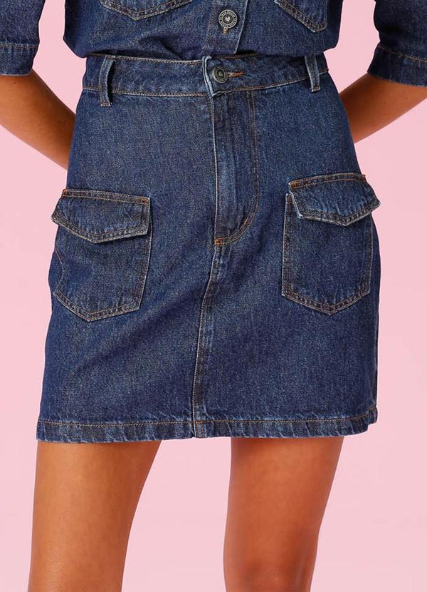 In Love - Saia Jeans Curta Solange Jeans