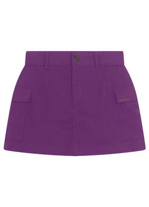 Minty - Saia Juvenil Feminina Sarja Twill Roxo - MINTY