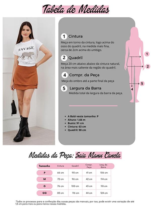 Amo Brand - Saia Manu Canela 6