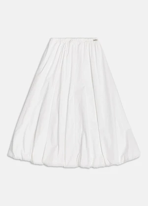 Authoria - Saia Midi Balonê  Off White - AUTHORIA
