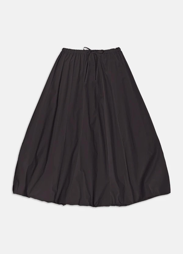 Authoria - Saia Midi de Alfaiataria Balonê Preto