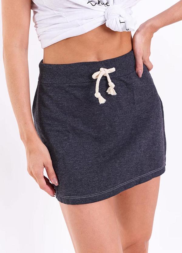 Amo Brand - Saia Moletinho Preta 1