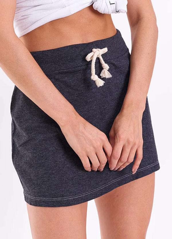 Amo Brand - Saia Moletinho Preta 3